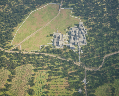 Vue générale restitution 3D, Lucrèce Ecard